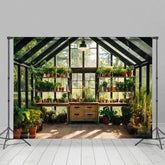 Aperturee - Aperturee Garden Glass Room Studio Spring Photography Backdrop